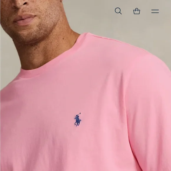 Polo by Ralph Lauren Men's Pink T-Shirt 2XLT Big & Tall New With Tags - Picture 3 of 8